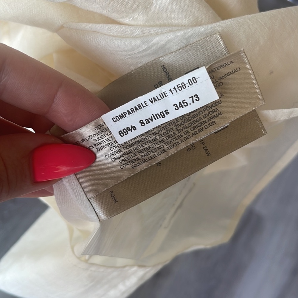 NWOT Burberry Cream Dress